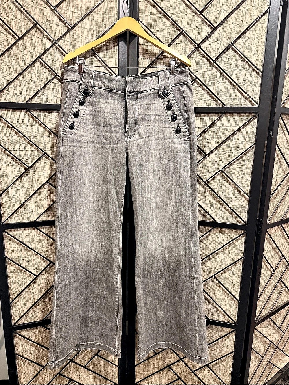 WHBM Mariner High-Rise Wide Leg Jeans in ✨Persian Night✨ NWT -Sz 14